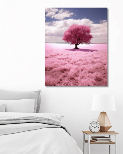 Obrazy na stěnu - Růžový strom 2