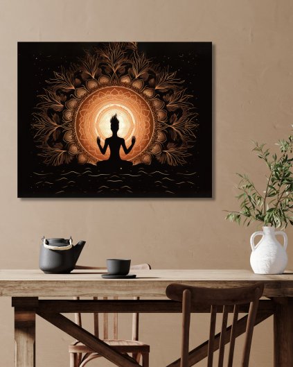 Obrazy na stěnu - Meditace ve sluneční mandale