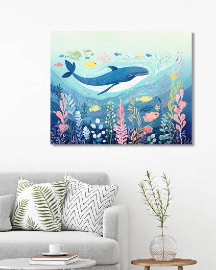 Obrazy na stěnu - Ilustrace - život pod vodou