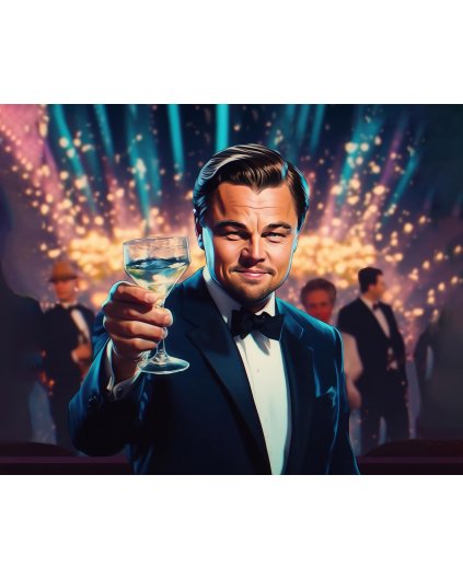Obrazy na stěnu - Cheers! DiCaprio