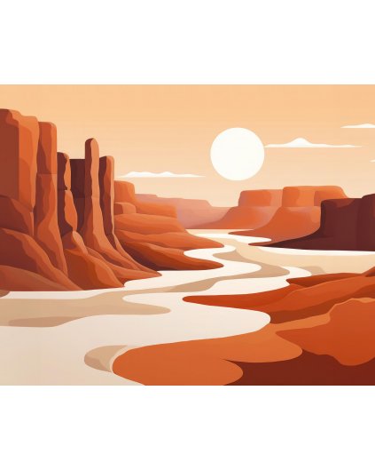 Obrazy na stěnu - Abstrakt - Grand Canyon