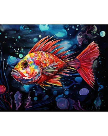 Obrazy na stěnu - Barevná ryba