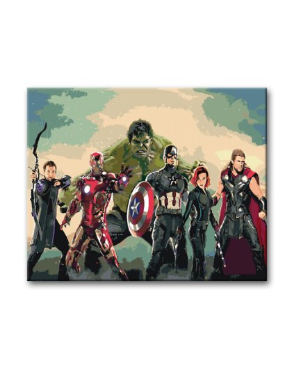 Malování podle čísel - AVENGERS ASSEMBLE
