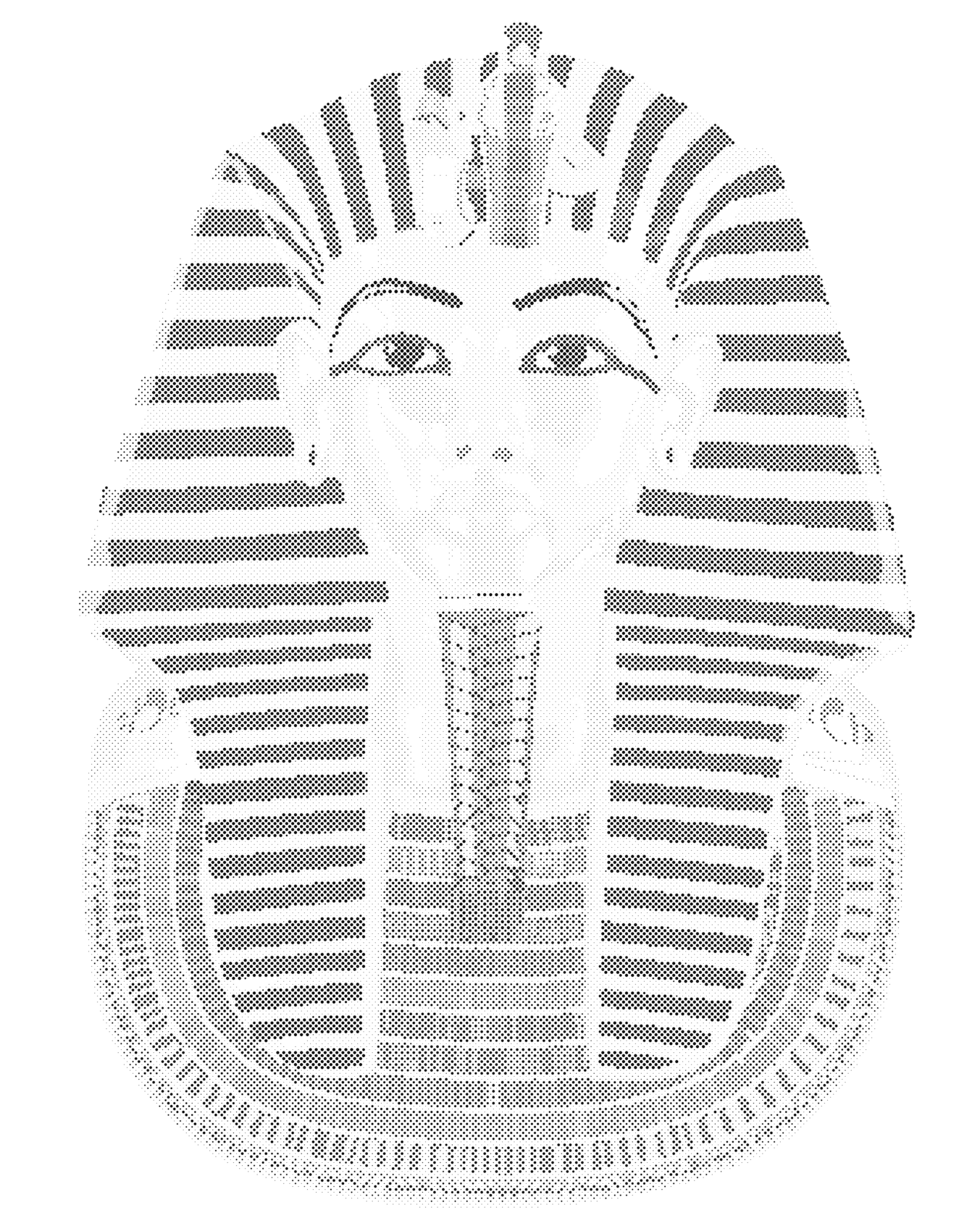 Tečkování - TUTANCHAMON EGYPT Rozměr: 80x100 cm, Rámování: vypnuté plátno na rám
