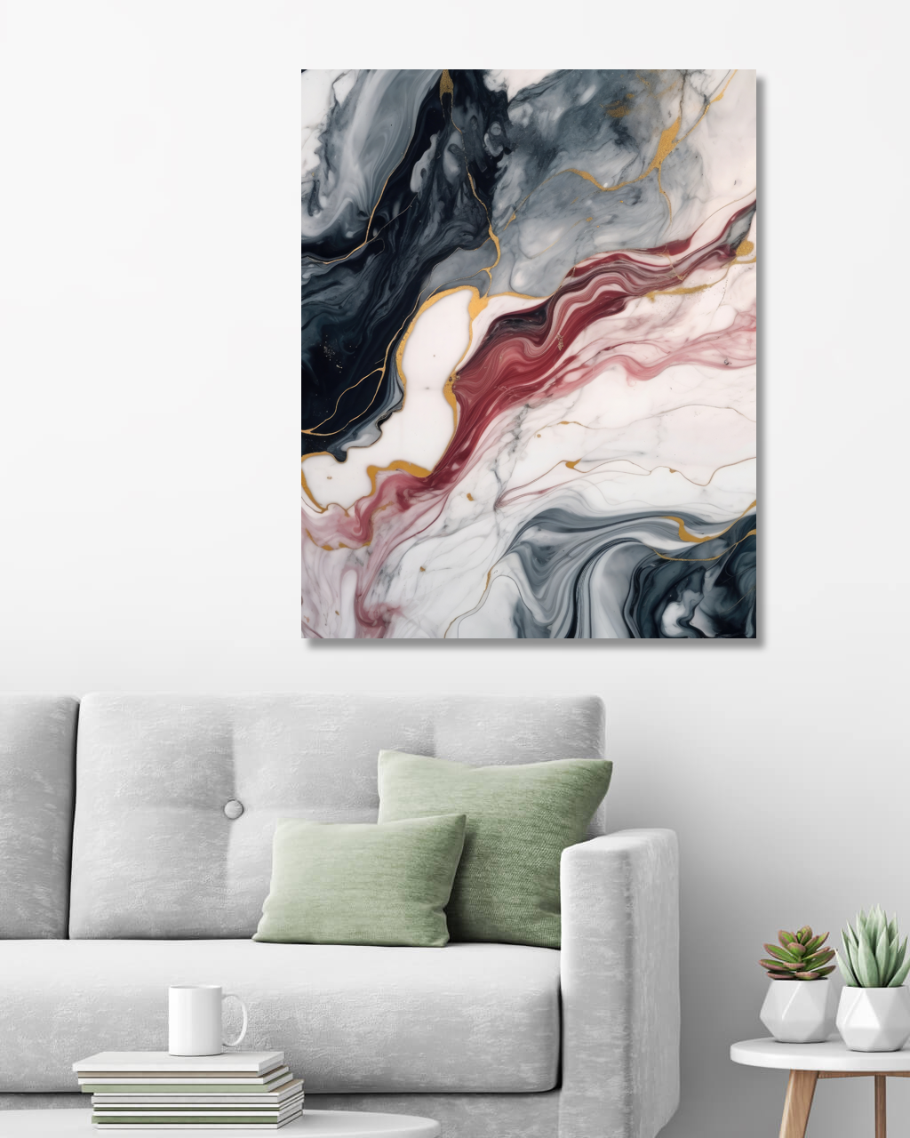 Obrazy na stěnu - Abstrakce mramor Rozměr: 40x50 cm, Rámování: vypnuté plátno na rám