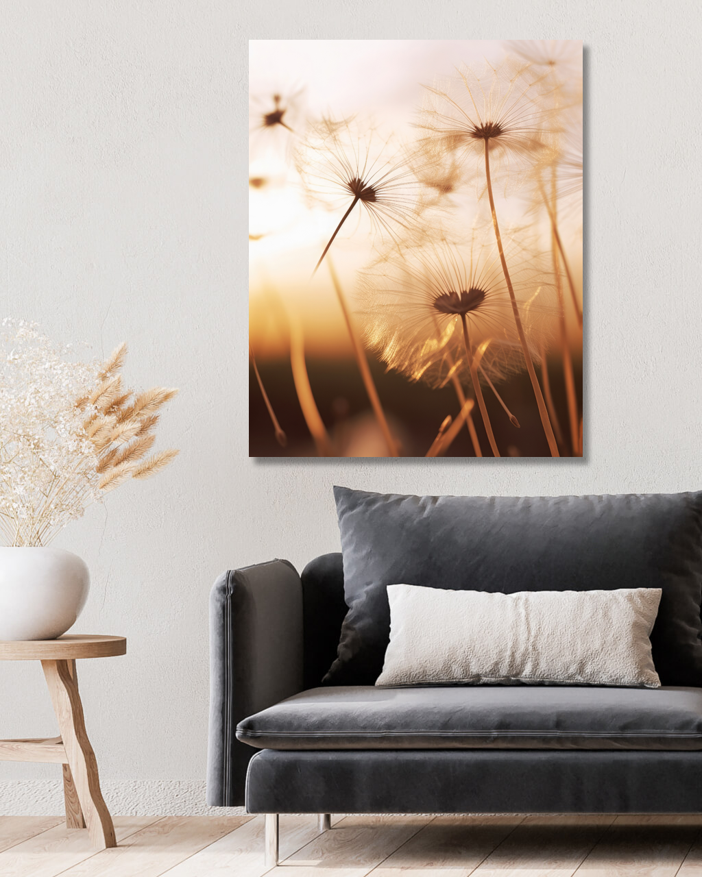 Obrazy na stěnu - Odkvetlé pampelišky Rozměr: 40x50 cm, Rámování: vypnuté plátno na rám