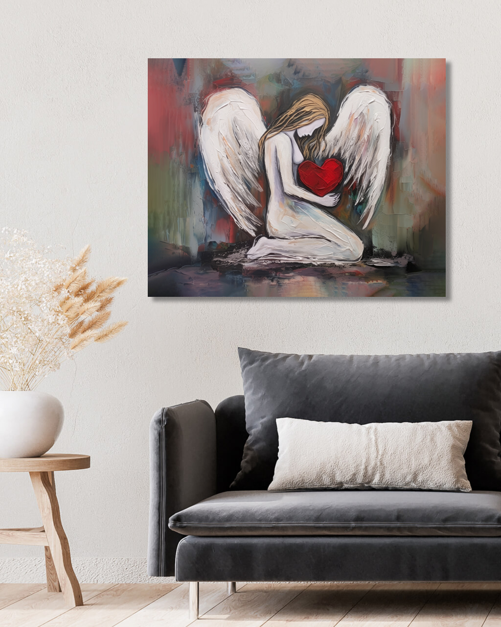 Obrazy na stěnu - Anděl lásky Rozměr: 40x50 cm, Rámování: vypnuté plátno na rám