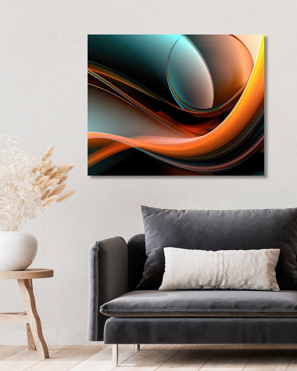 Obrazy na stěnu - Abstrakce vlny Rozměr: 40x50 cm, Rámování: vypnuté plátno na rám