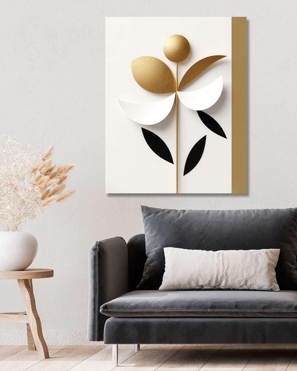 Obrazy na stěnu - Abstrakt - kytka 1 Rozměr: 40x50 cm, Rámování: vypnuté plátno na rám