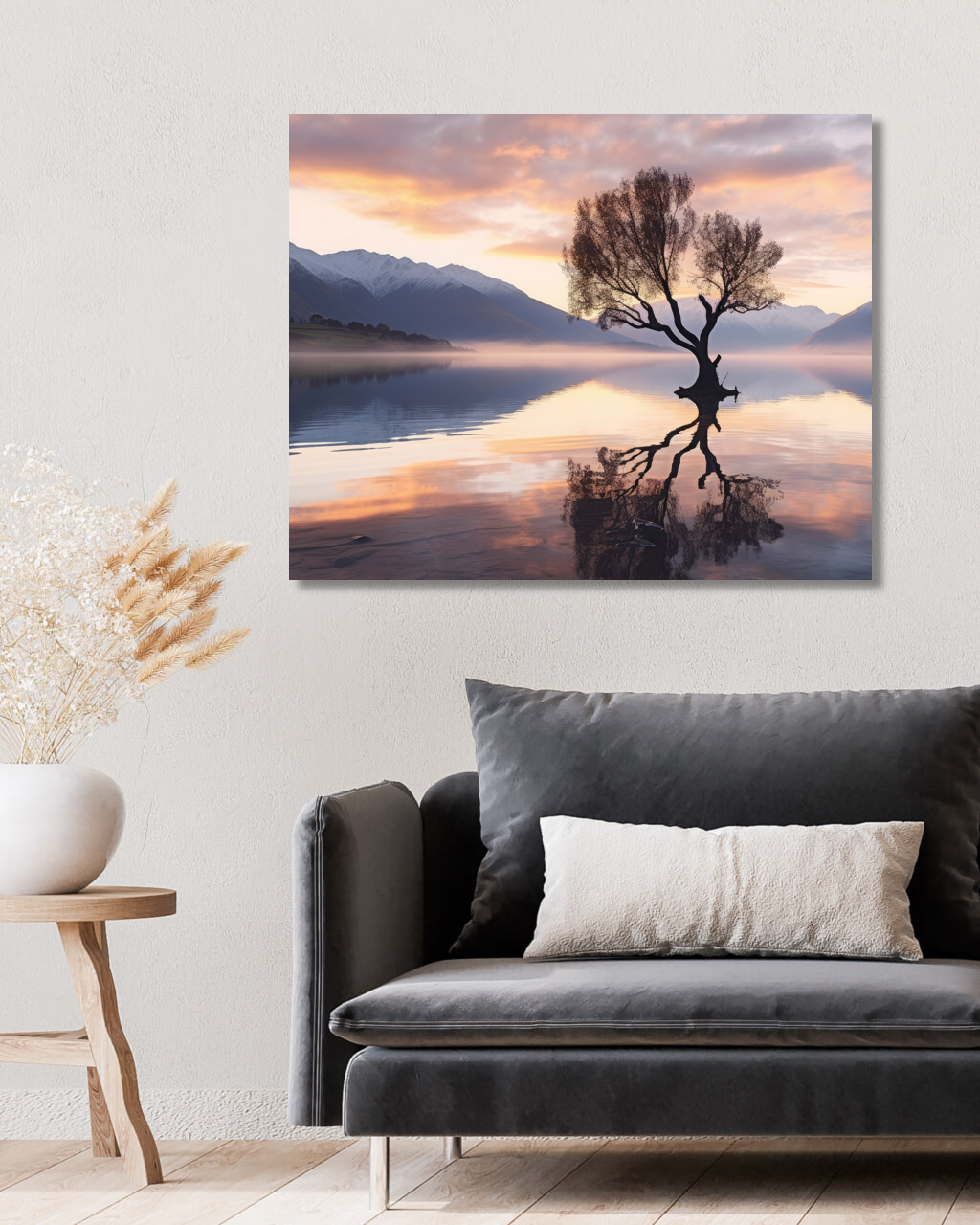 Obrazy na stěnu - Strom ve vodě Rozměr: 40x50 cm, Rámování: vypnuté plátno na rám