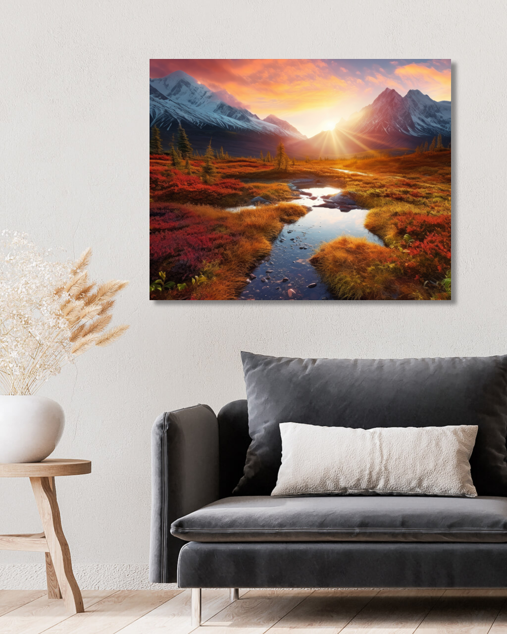 Obrazy na stěnu - Podzim v horách Rozměr: 40x50 cm, Rámování: vypnuté plátno na rám