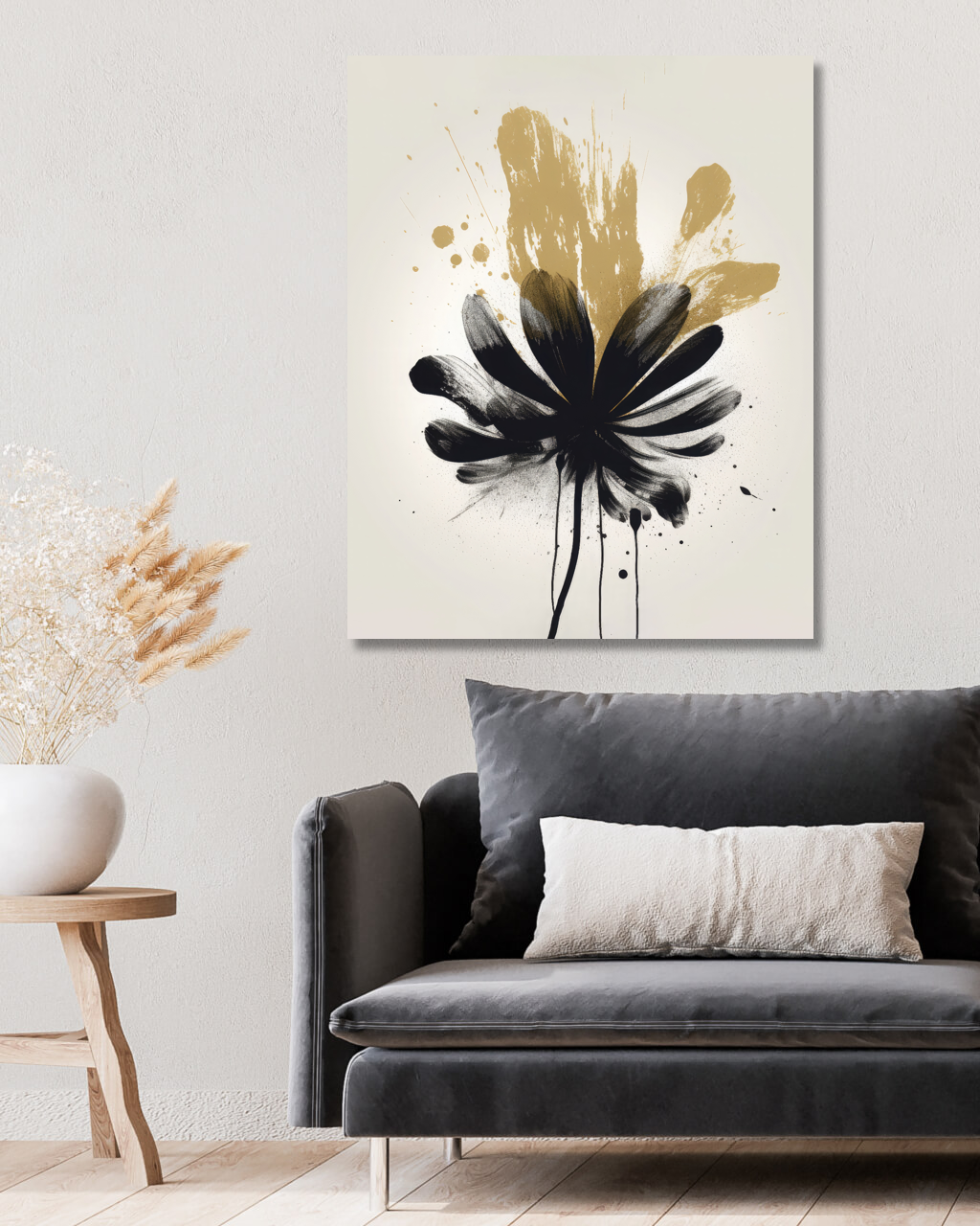 Obrazy na stěnu - Abstrakt - kytka 2 Rozměr: 40x50 cm, Rámování: vypnuté plátno na rám