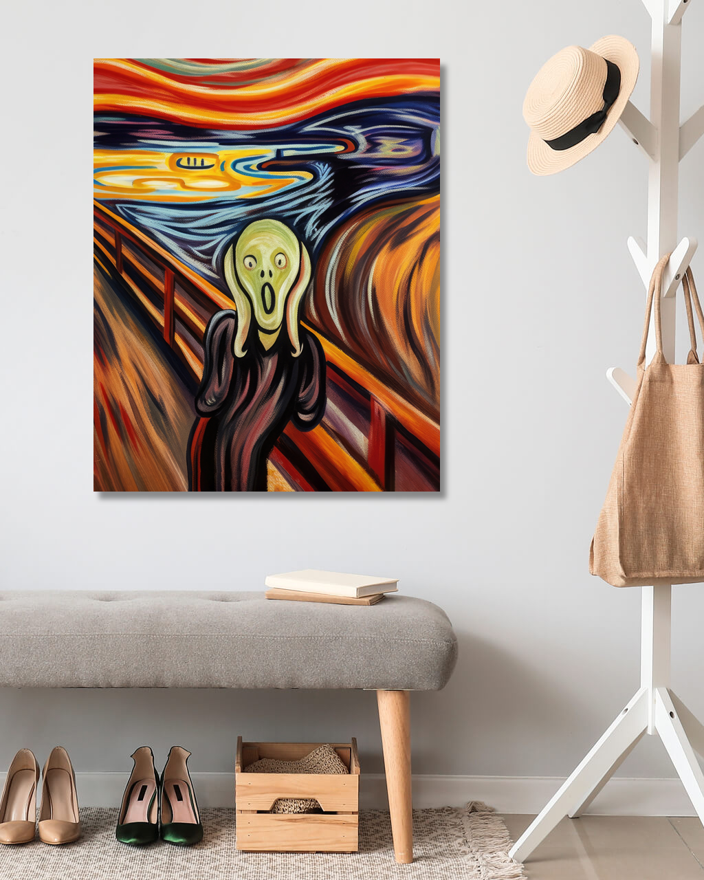Obrazy na stěnu - Abstrakt - vyděšený Rozměr: 40x50 cm, Rámování: vypnuté plátno na rám