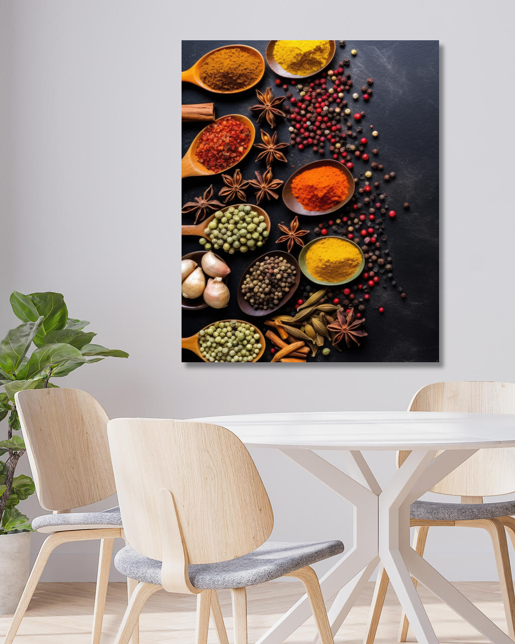 Obrazy na stěnu - Koření Rozměr: 40x50 cm, Rámování: vypnuté plátno na rám