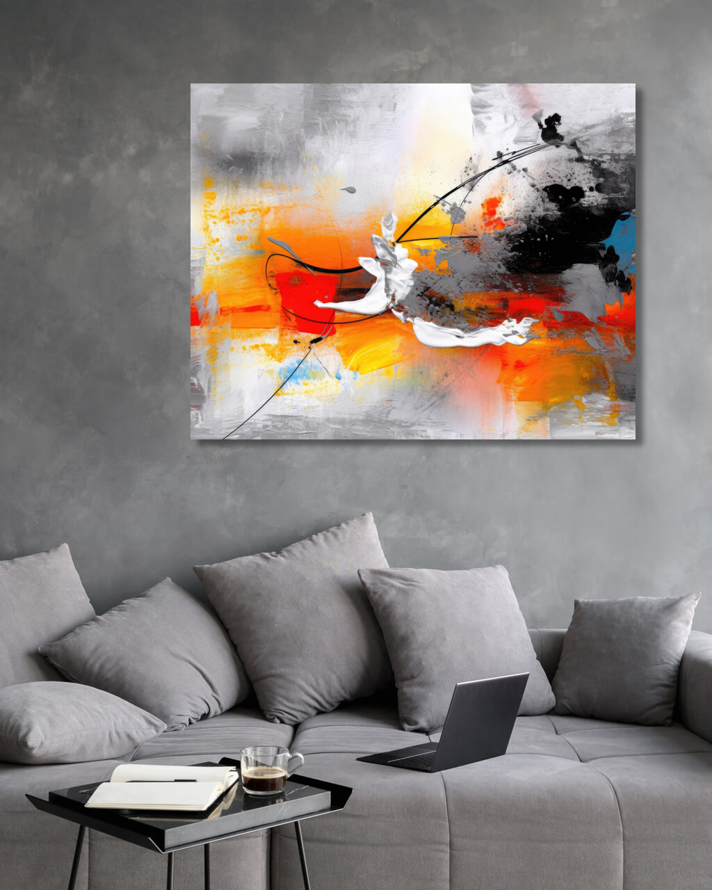 Obrazy na stěnu - Abstrakt 7 Rozměr: 40x50 cm, Rámování: vypnuté plátno na rám