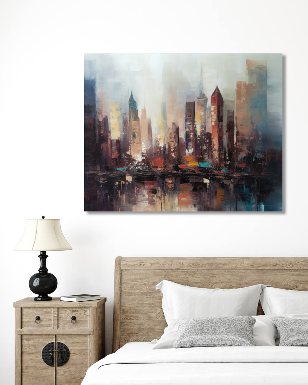 Obrazy na stěnu - Abstrakt - velkoměsto 2 Rozměr: 40x50 cm, Rámování: vypnuté plátno na rám