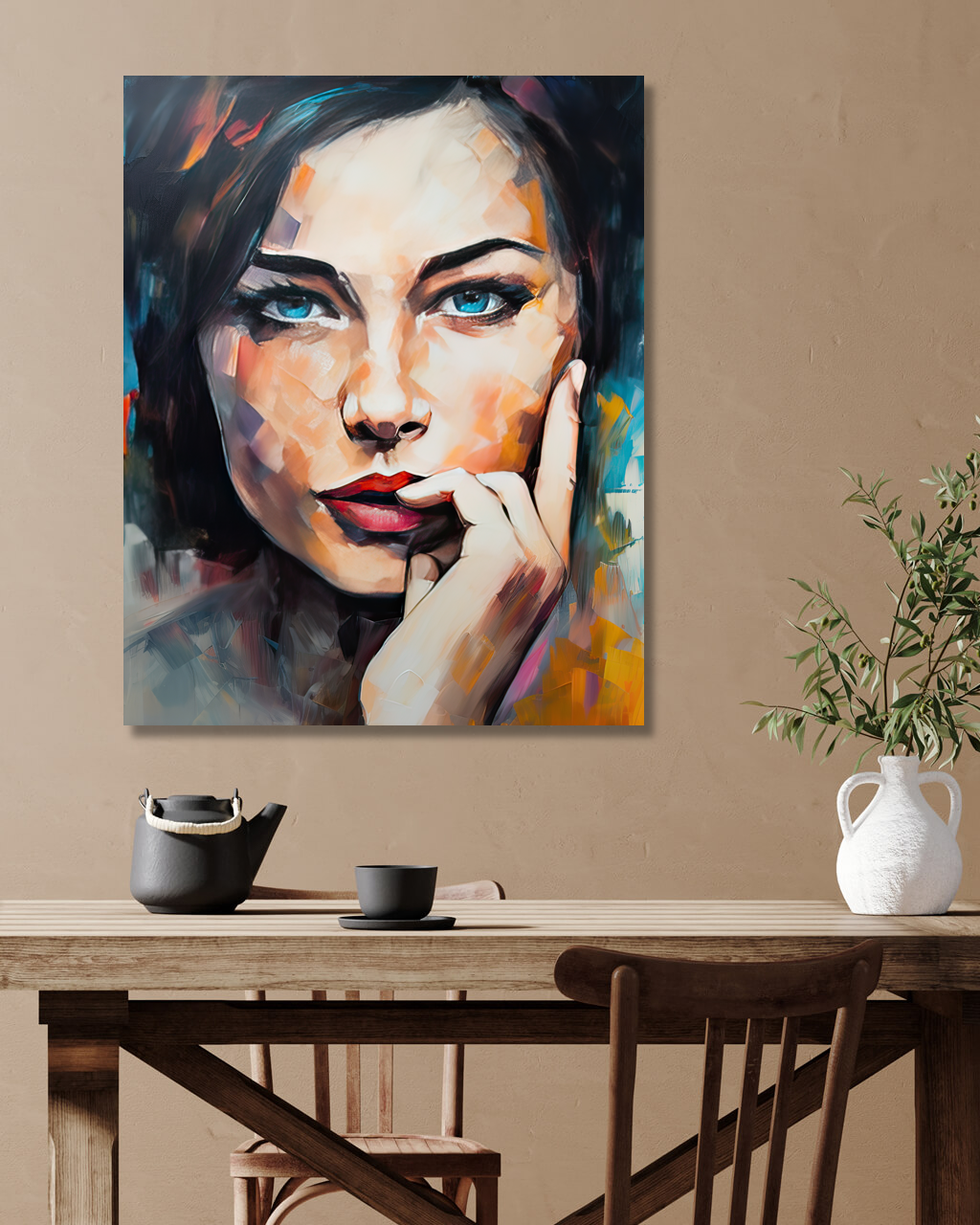Obrazy na stěnu - Vášnivá žena Rozměr: 40x50 cm, Rámování: vypnuté plátno na rám