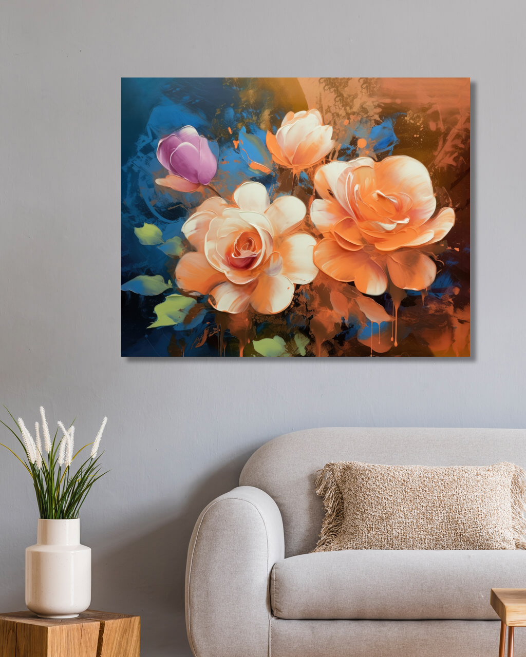 Obrazy na stěnu - Květiny Rozměr: 40x50 cm, Rámování: vypnuté plátno na rám