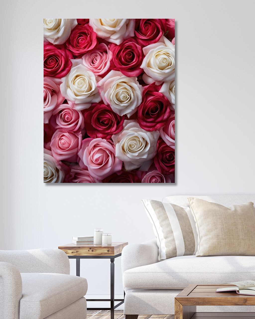 Obrazy na stěnu - Růže Rozměr: 80x100 cm, Rámování: bez rámu a bez vypnutí plátna