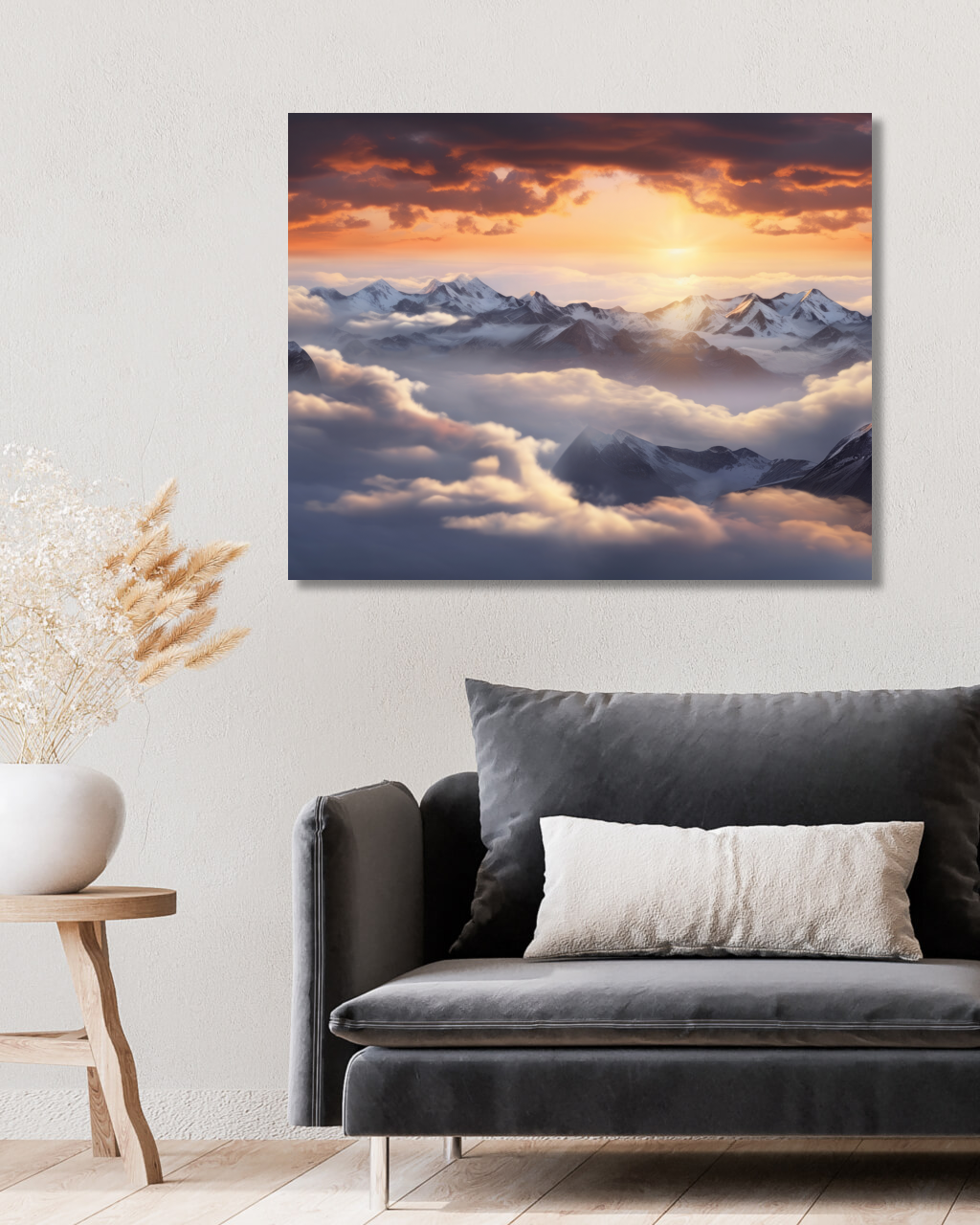 Obrazy na stěnu - Hory v mlze 2 Rozměr: 40x50 cm, Rámování: bez rámu a bez vypnutí plátna