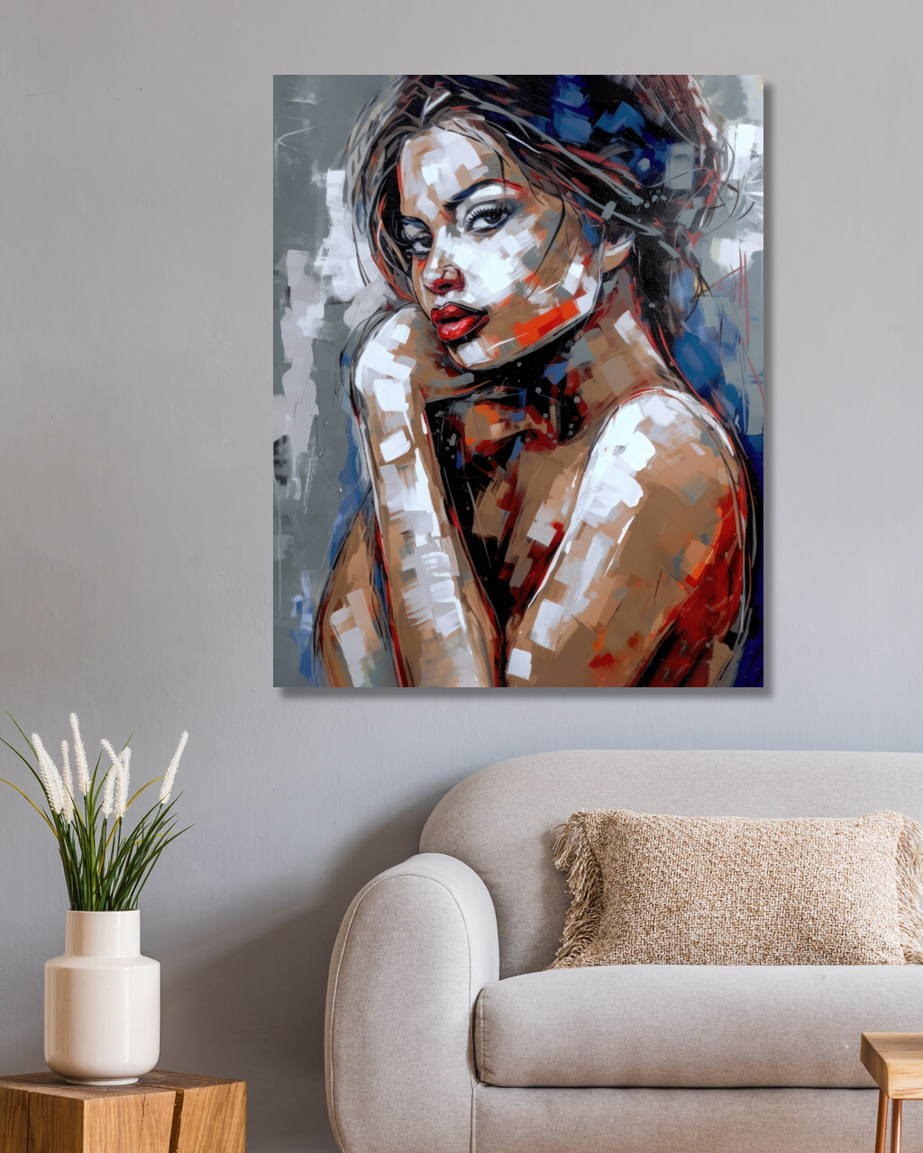 Obrazy na stěnu - Jemná smyslnost Rozměr: 40x50 cm, Rámování: vypnuté plátno na rám