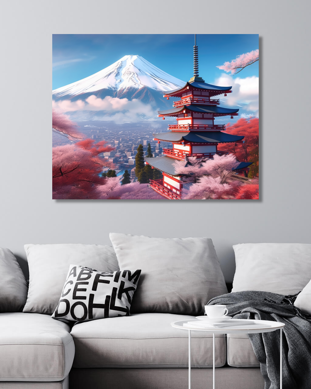 Obrazy na stěnu - Japonský chrám Rozměr: 40x50 cm, Rámování: vypnuté plátno na rám