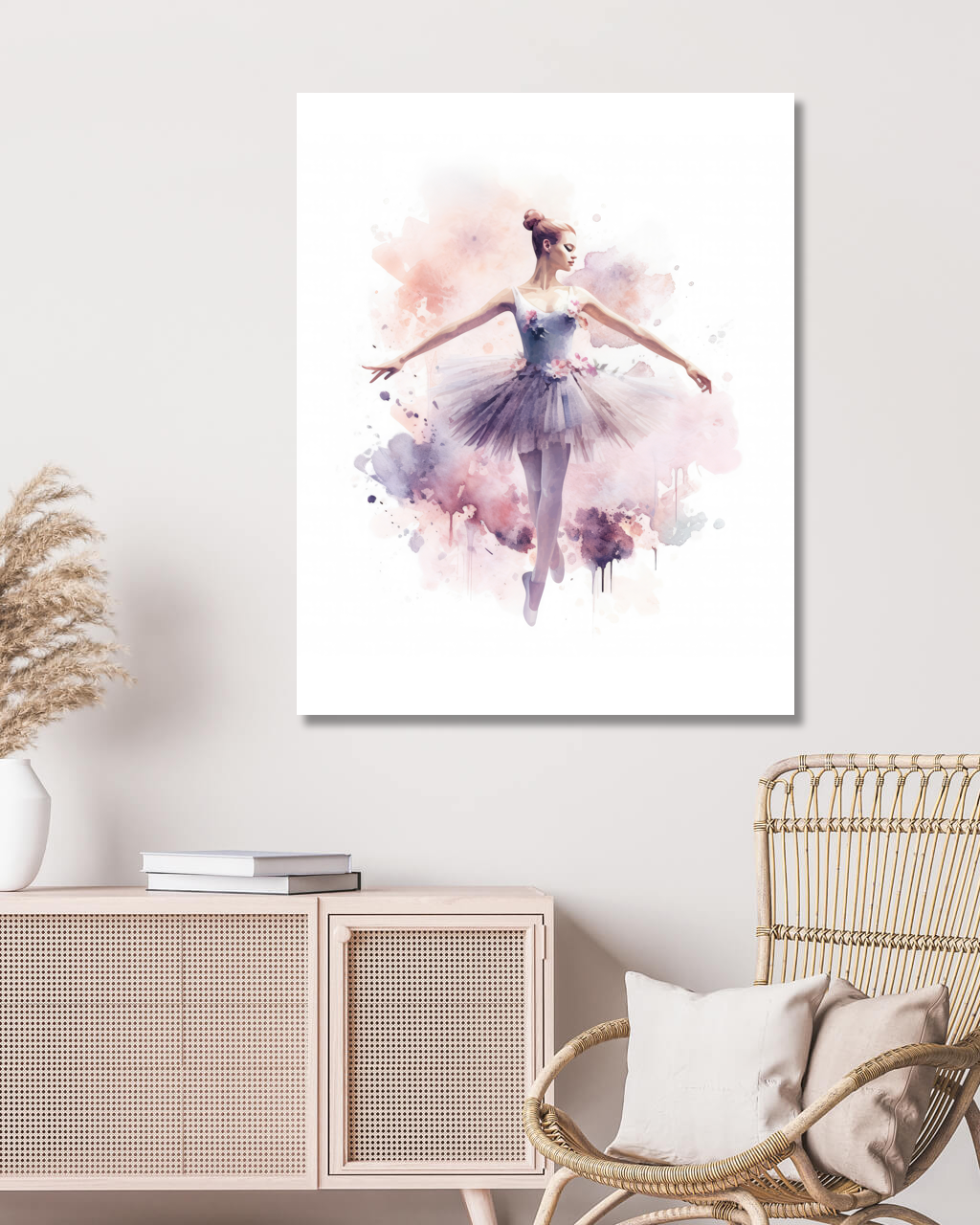 Obrazy na stěnu - Baletka při tanci Rozměr: 40x50 cm, Rámování: vypnuté plátno na rám