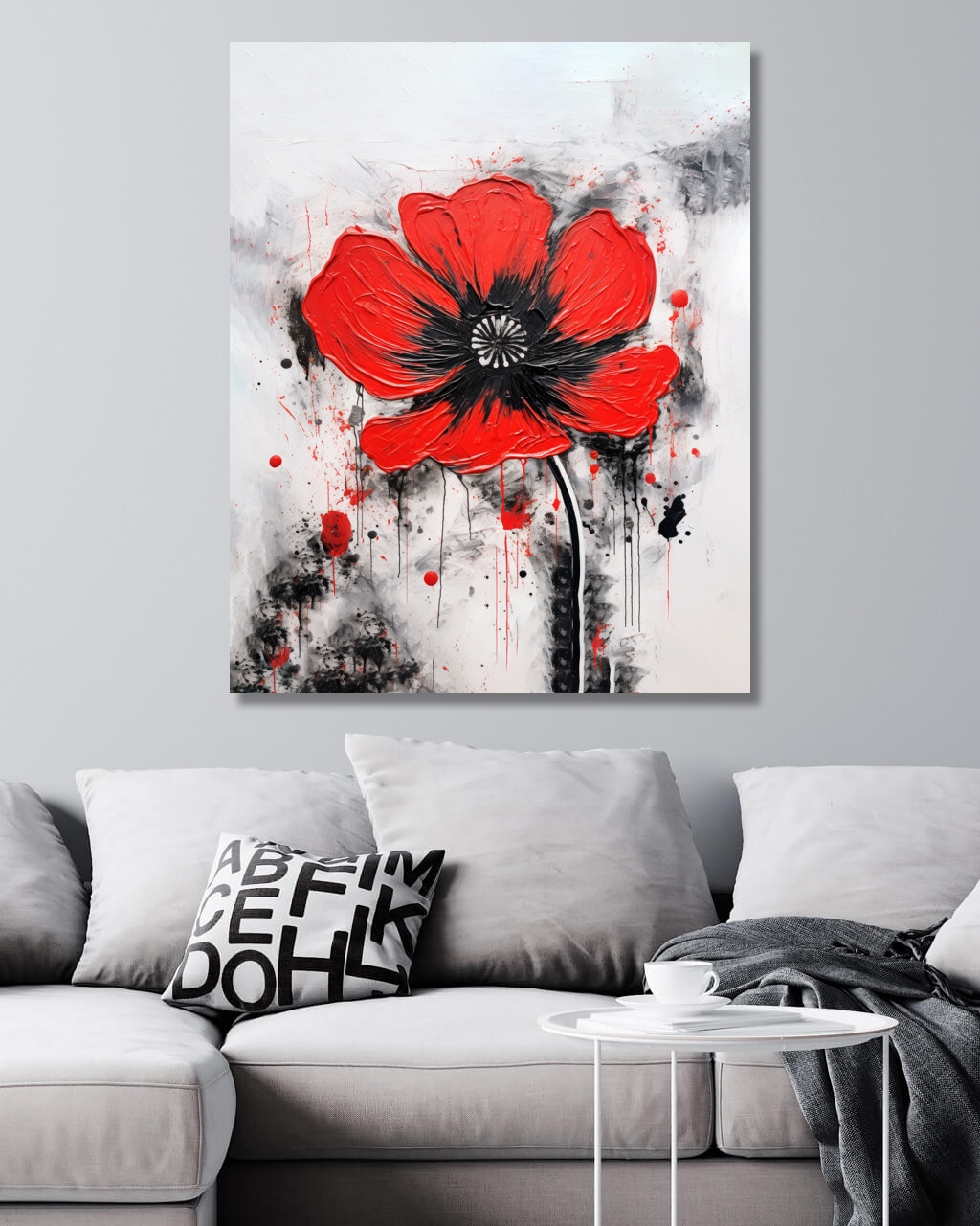 Obrazy na stěnu - Abstrakt - vlčí mák 2 Rozměr: 40x50 cm, Rámování: vypnuté plátno na rám