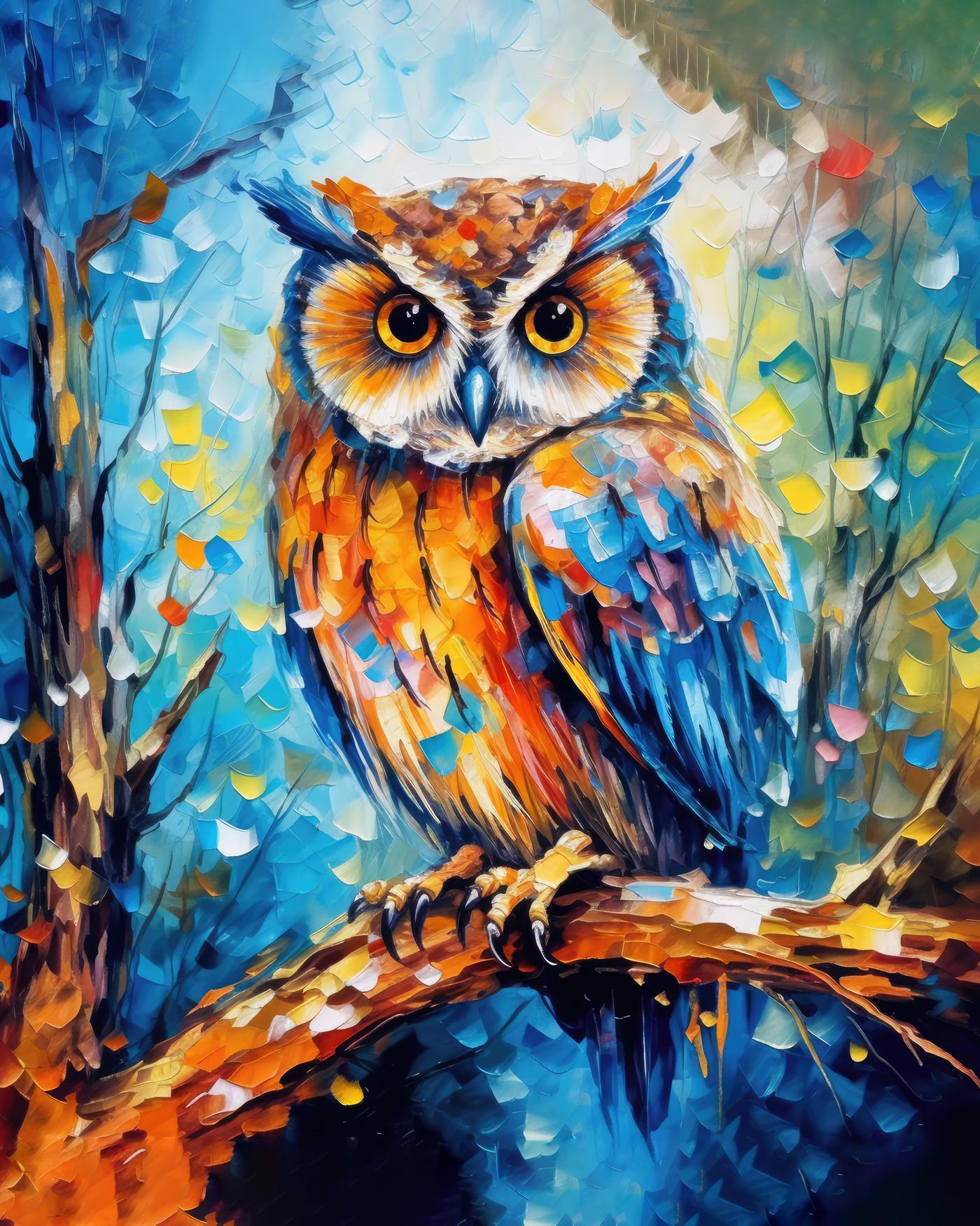 Obrazy na stěnu - Noční dravec Rozměr: 40x50 cm, Rámování: vypnuté plátno na rám