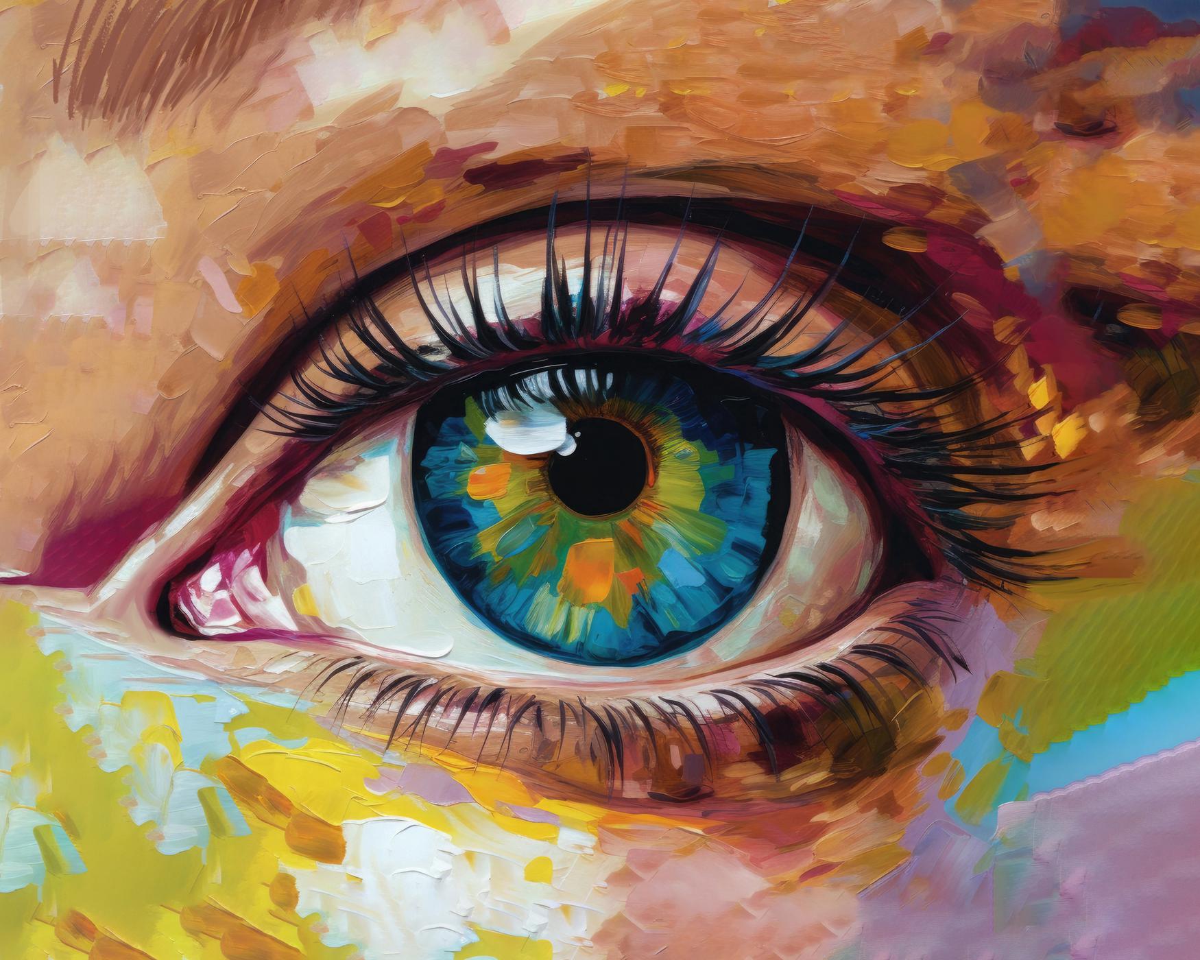 Obrazy na stěnu - Harmonické oko Rozměr: 40x50 cm, Rámování: vypnuté plátno na rám