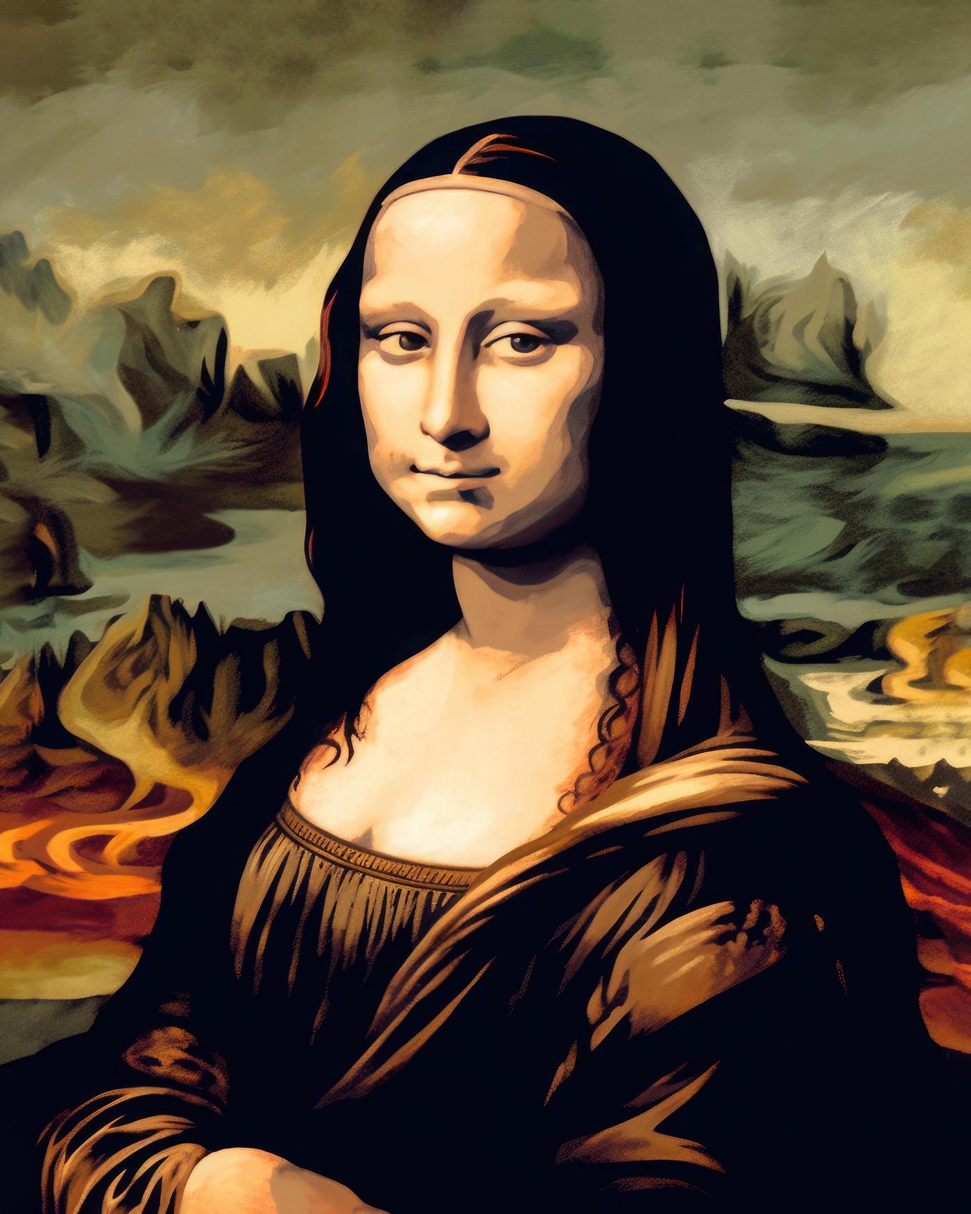 Obrazy na stěnu - Mona Lisa Rozměr: 40x50 cm, Rámování: vypnuté plátno na rám