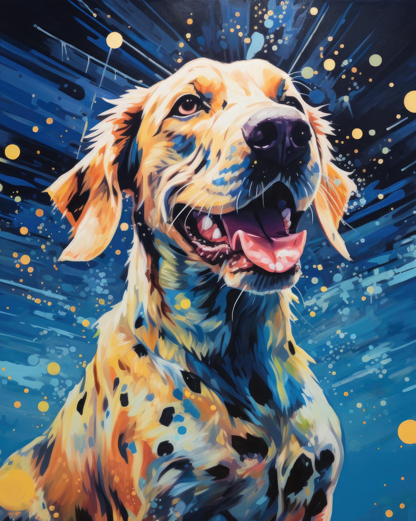 Obrazy na stěnu - Pes Rozměr: 40x50 cm, Rámování: vypnuté plátno na rám