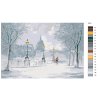 Malování podle čísel - ZIMNÍ MOTIV - PROCHÁZKA MĚSTEM
