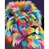 Malování podle čísel - BAREVNÝ LEV