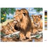 Malování podle čísel - LEV A LVICE S LVÍČATY (HOWARD ROBINSON)