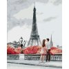 Malování podle čísel - MLADÝ PÁR A EIFFELOVA VĚŽ