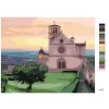 Malování podle čísel - BAZILIKA SVATÉHO FRANTIŠKA Z ASSISI, ITÁLIE (TED DAVIS)