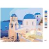 Malování podle čísel - SANTORINI, ŘECKO (TED DAVIS)