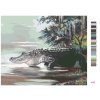 Malování podle čísel - ALIGÁTOR JDOUCÍ DO VODY V DŽUNGLI (D. RUSTY RUST)