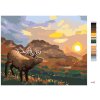 Malování podle čísel - LOS PŘI ZÁPADU SLUNCE (D. RUSTY RUST)