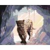 Malování podle čísel - SNĚŽNÝ LEOPARD (D. RUSTY RUST)
