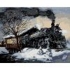 Malování podle čísel - VLAK V ZIMĚ (D. RUSTY RUST)