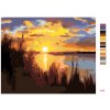 Malování podle čísel - ZÁPAD SLUNCE U JEZERA (D. RUSTY RUST)