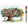 Malování podle čísel - ZVÍŘECÍ DOMEČEK NA STROMĚ (D. RUSTY RUST)