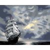 Malování podle čísel - PLACHETNICE PLUJÍCÍ PO MOŘI PO SOUMRAKU (D. RUSTY RUST)