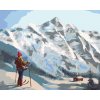 Malování podle čísel - LYŽAŘ A HORY (D. RUSTY RUST)