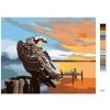Malování podle čísel - OREL, MOLO A ZÁPAD SLUNCE (D. RUSTY RUST)