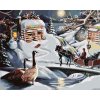 Malování podle čísel - SANTA, SNĚHULÁK, SÁNĚ A KACHNY V ZIMĚ (D. RUSTY RUST)