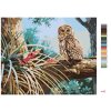 Malování podle čísel - SOVA V LESE (D. RUSTY RUST)