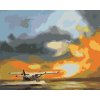 Malování podle čísel - LETADLO A ZÁPAD SLUNCE (D. RUSTY RUST)